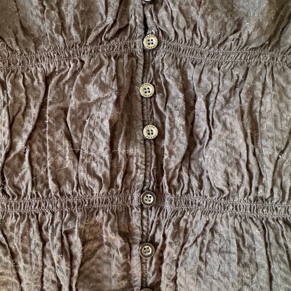 Frame black cotton button front shirt - Picture 3 of 5